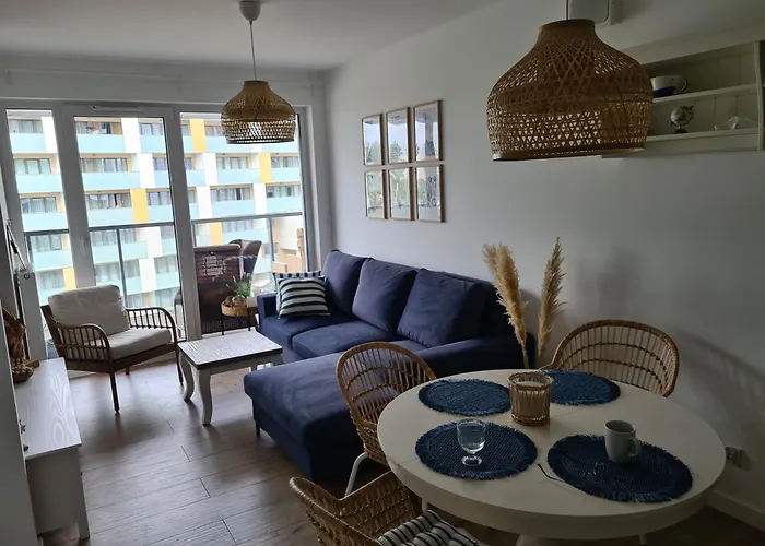 Apartmán Boho - Nad Morzem W Kolobrzegu Kasprowicza 20c Parking, Basen, Silownia, Bawialnia W Cenie